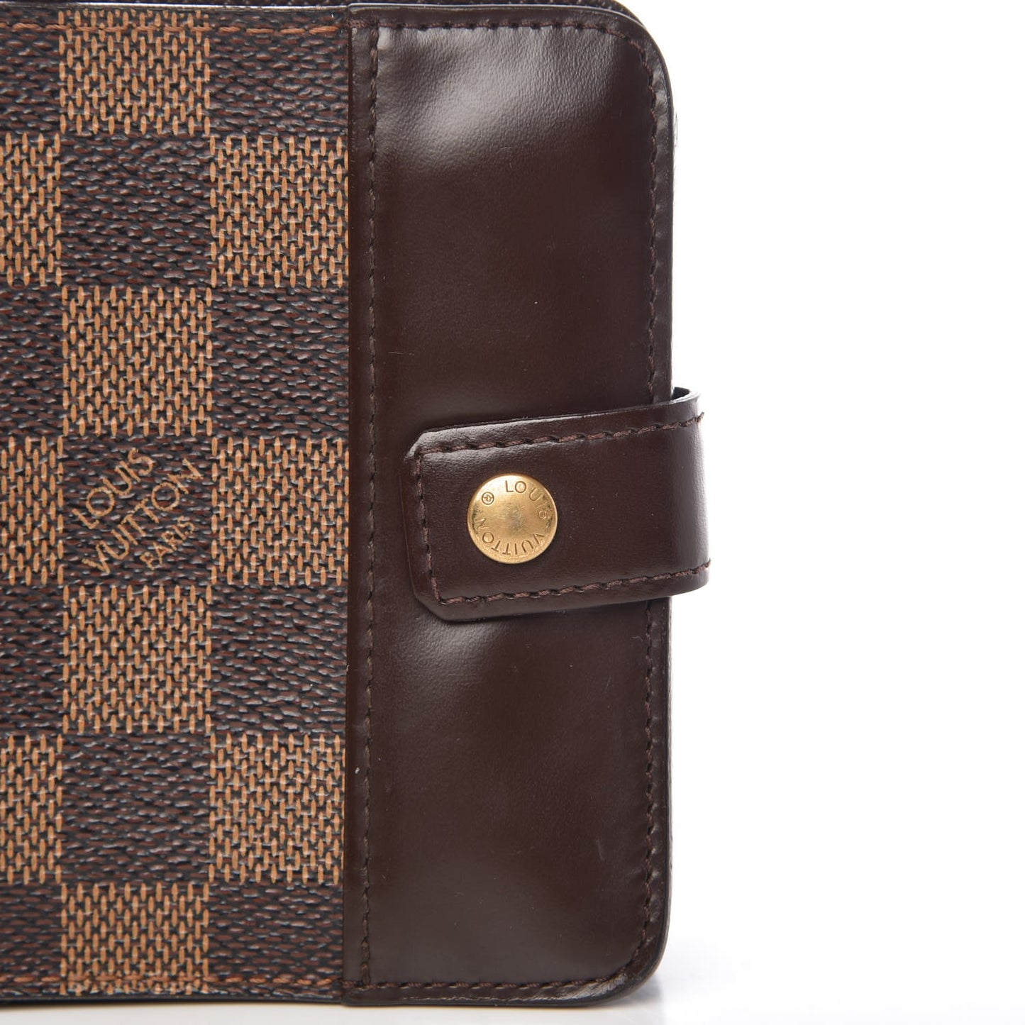 Damier Ebene Zippe Zipped Compact Wallet