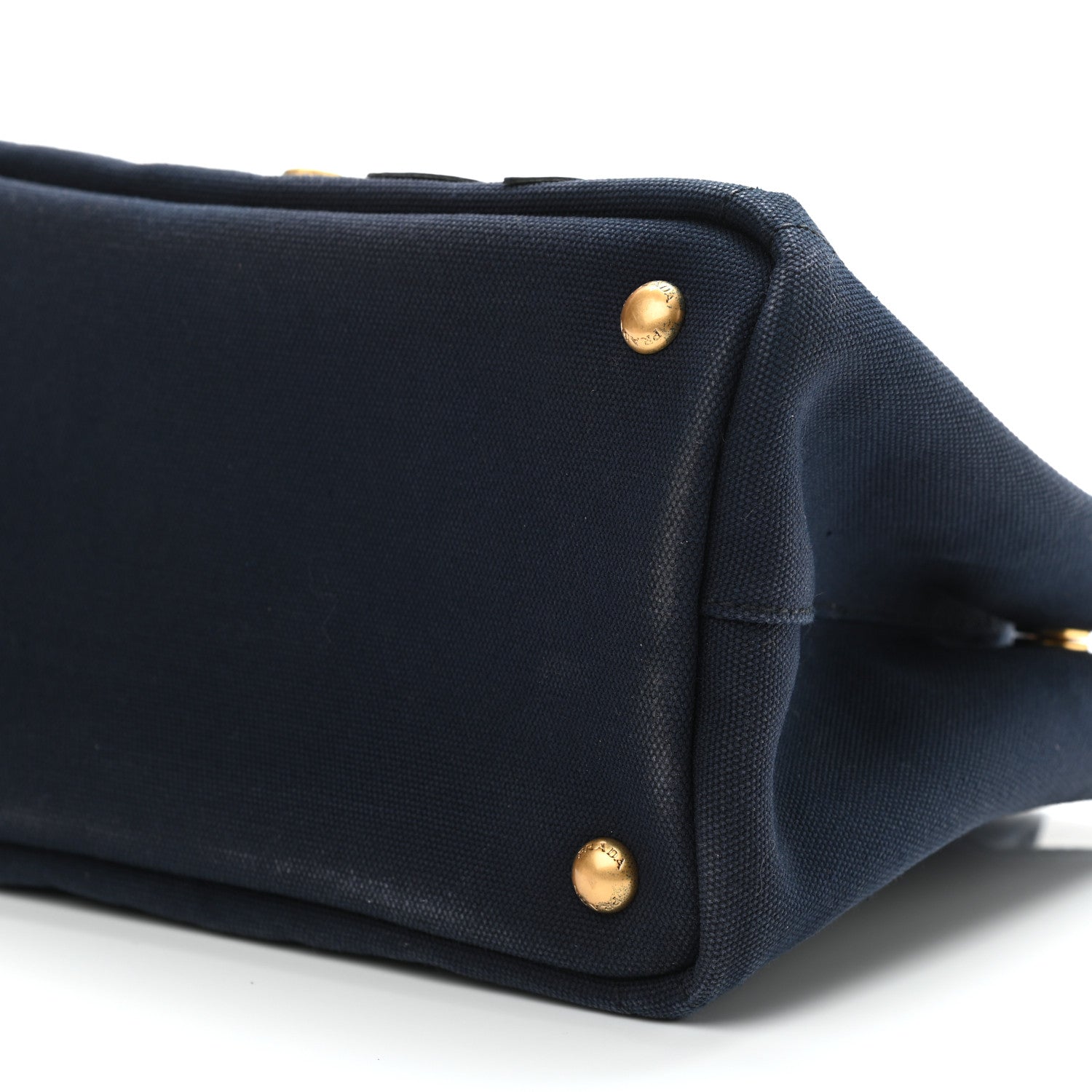Prada Canvas Canapa Hawaii Small Tote Navy Multicolor 1070393