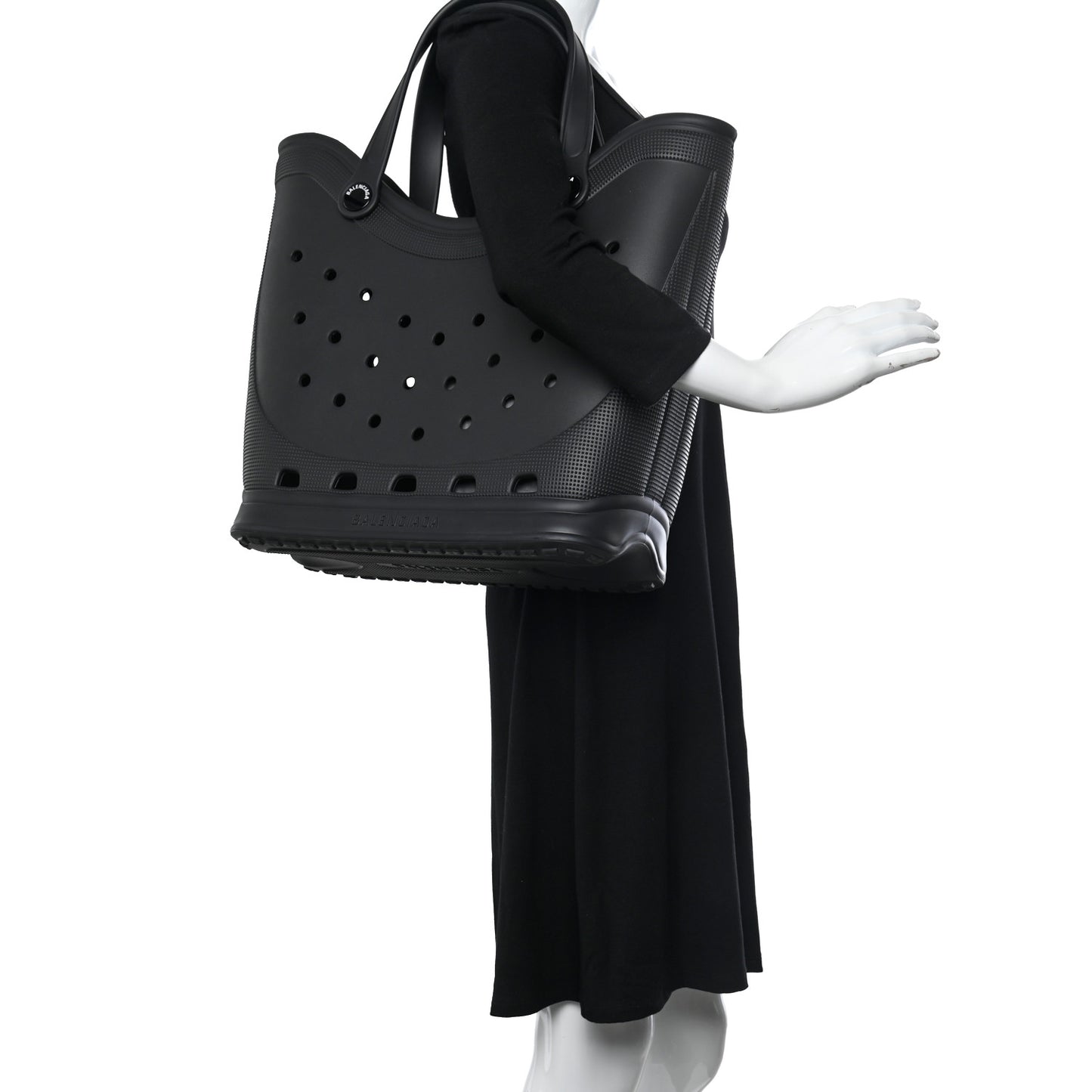 X CROCS Rubber Large Tote Black
