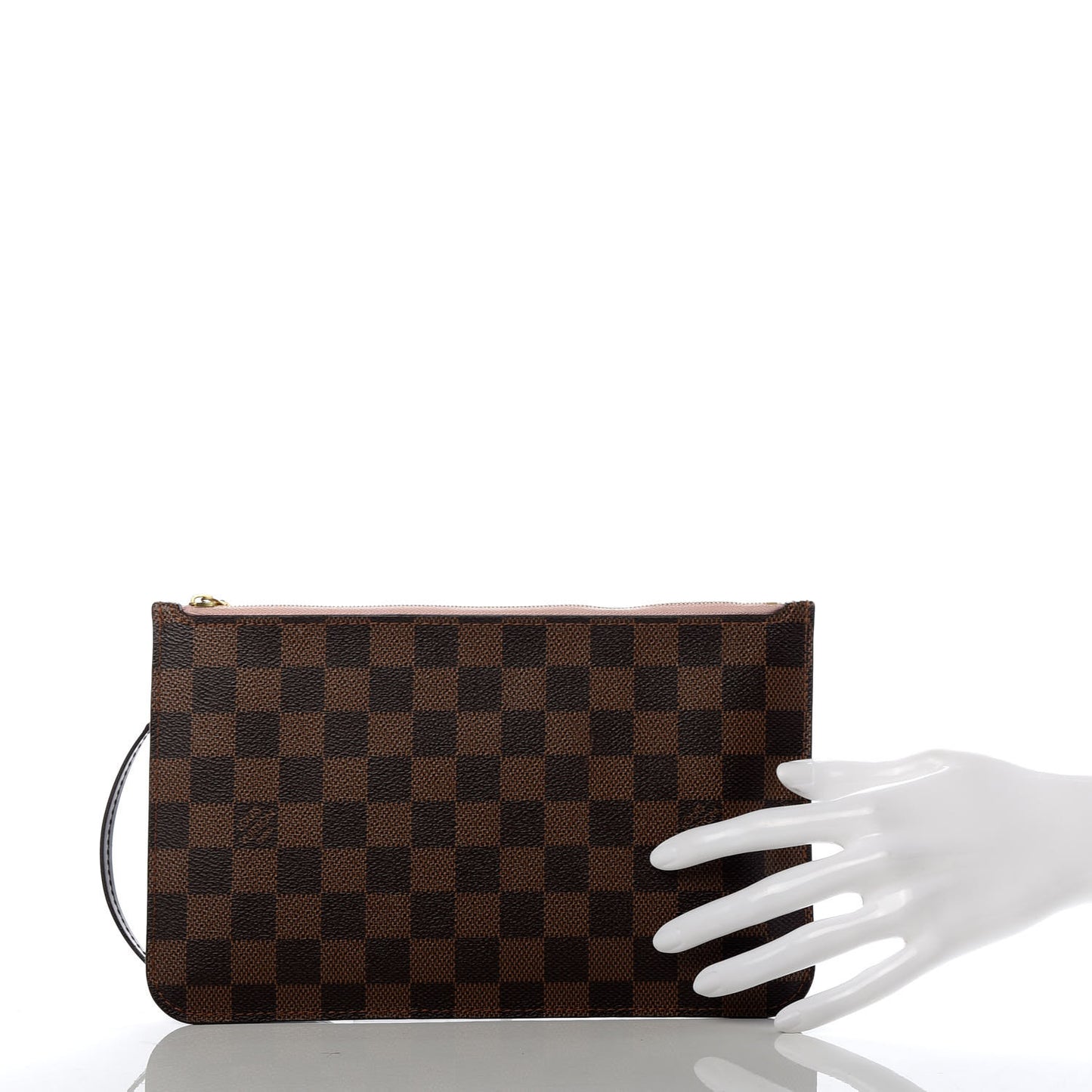 Damier Ebene Neverfull MM GM Pochette Rose Ballerine