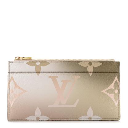 Louis Vuitton Monogram Giant Spring In The City Slim Purse Sunset Kaki 1 of 8