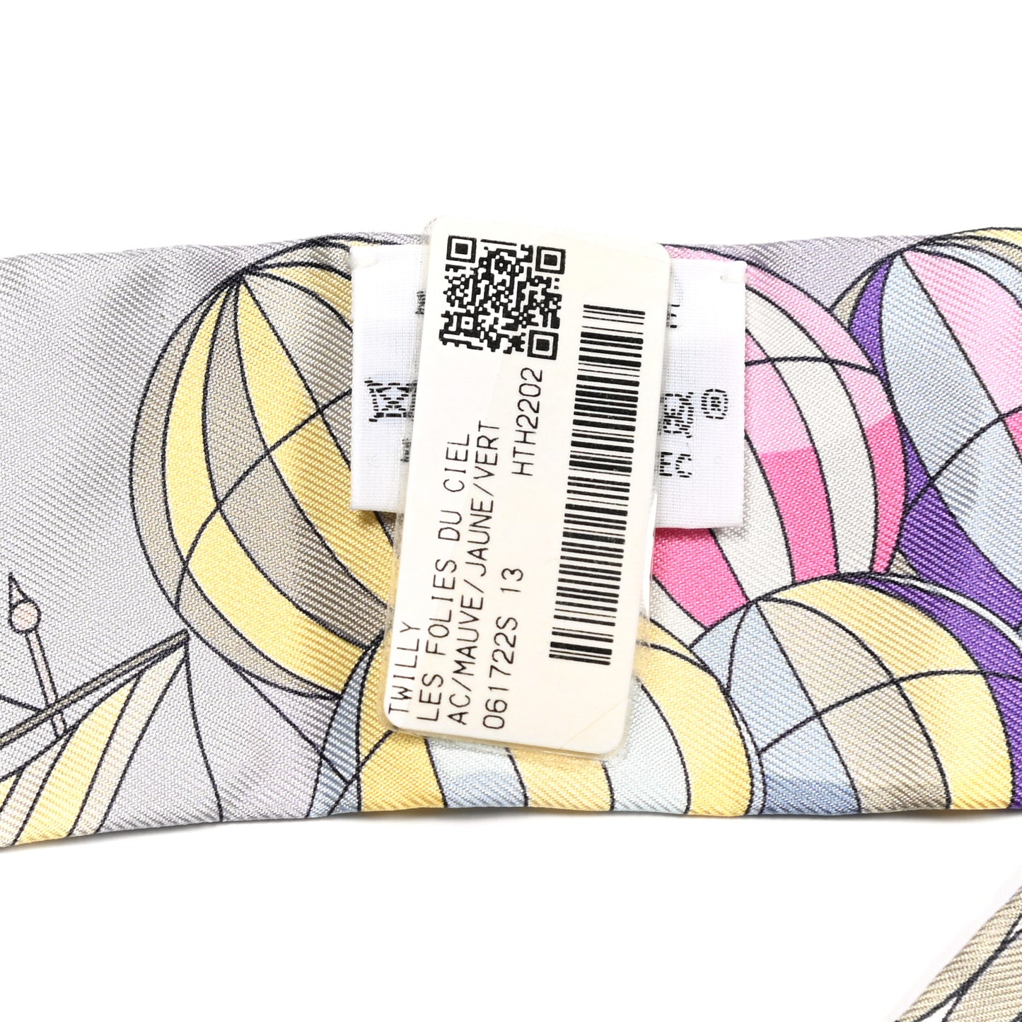 Silk Les Folies Du Ciel Twilly Mauve Jaune Vert