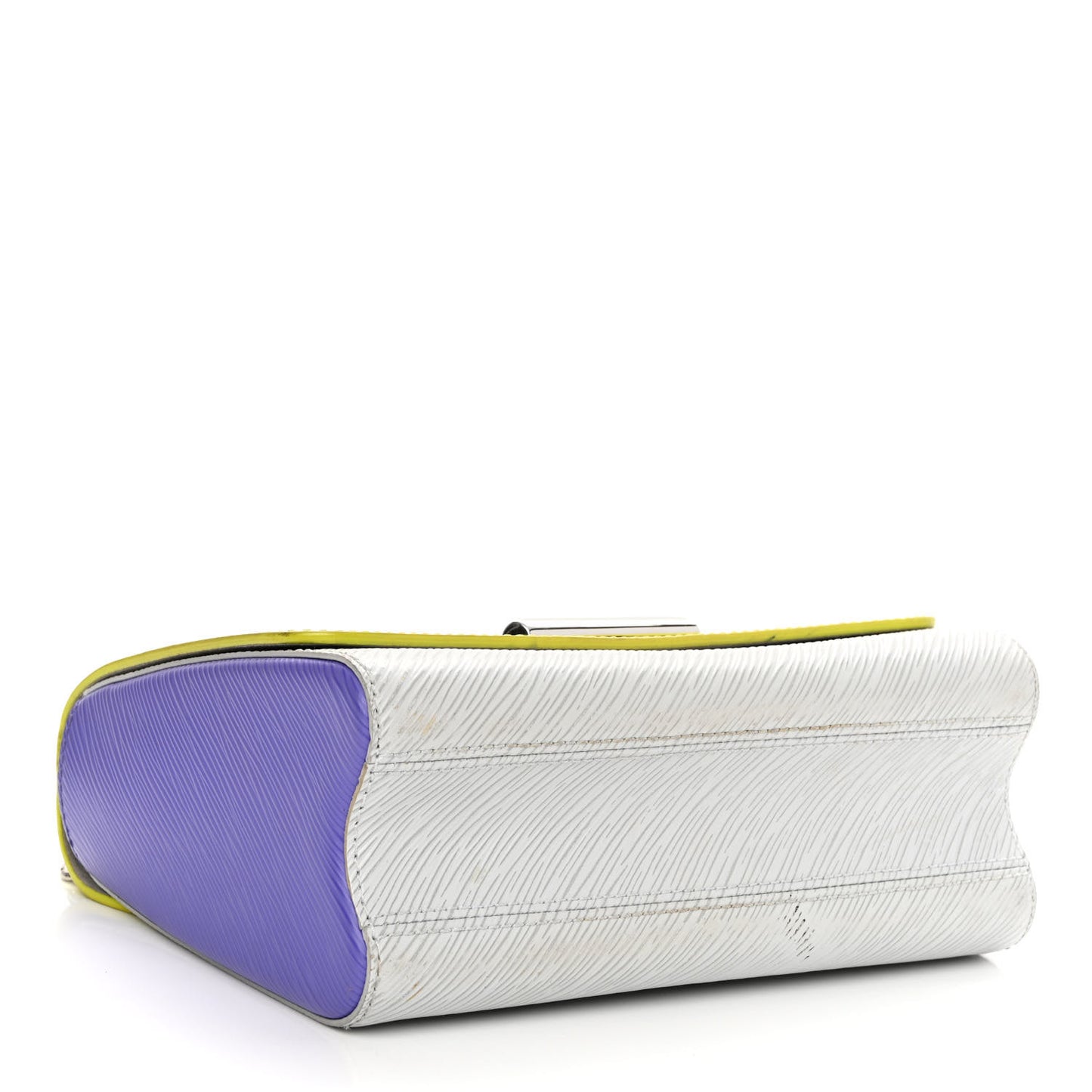 Epi Twist Shoulder Bag MM Purple Yellow Grey