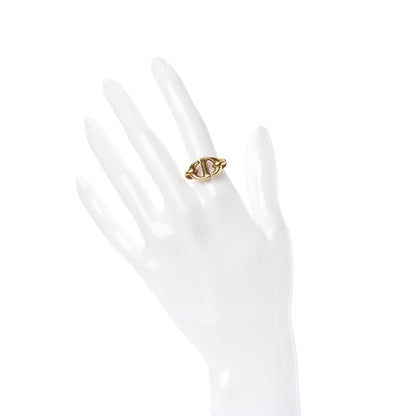 Christian Dior Metal CD Ring 5 Gold 2 of 6