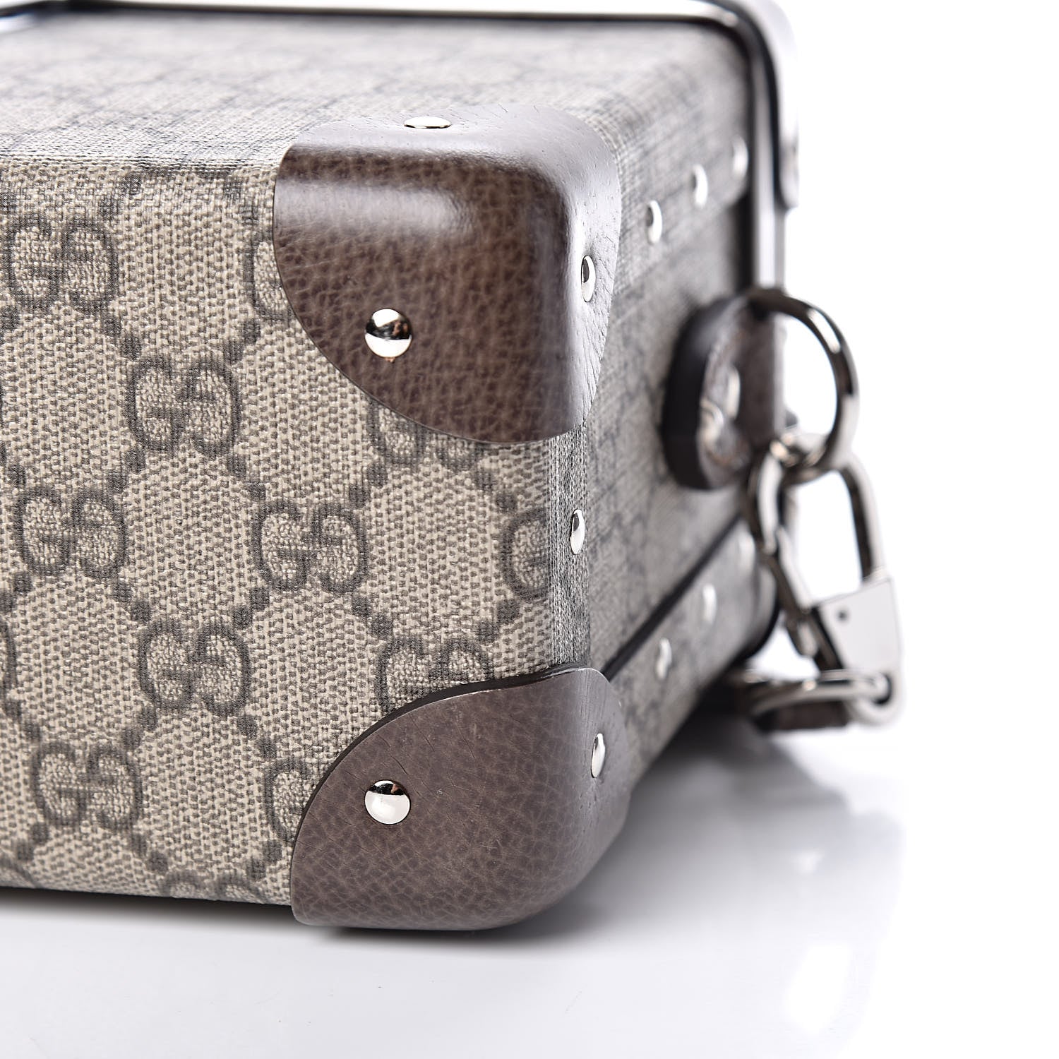Gucci GG Supreme Monogram Globe-Trotter Beauty Case Brown 6 of 10