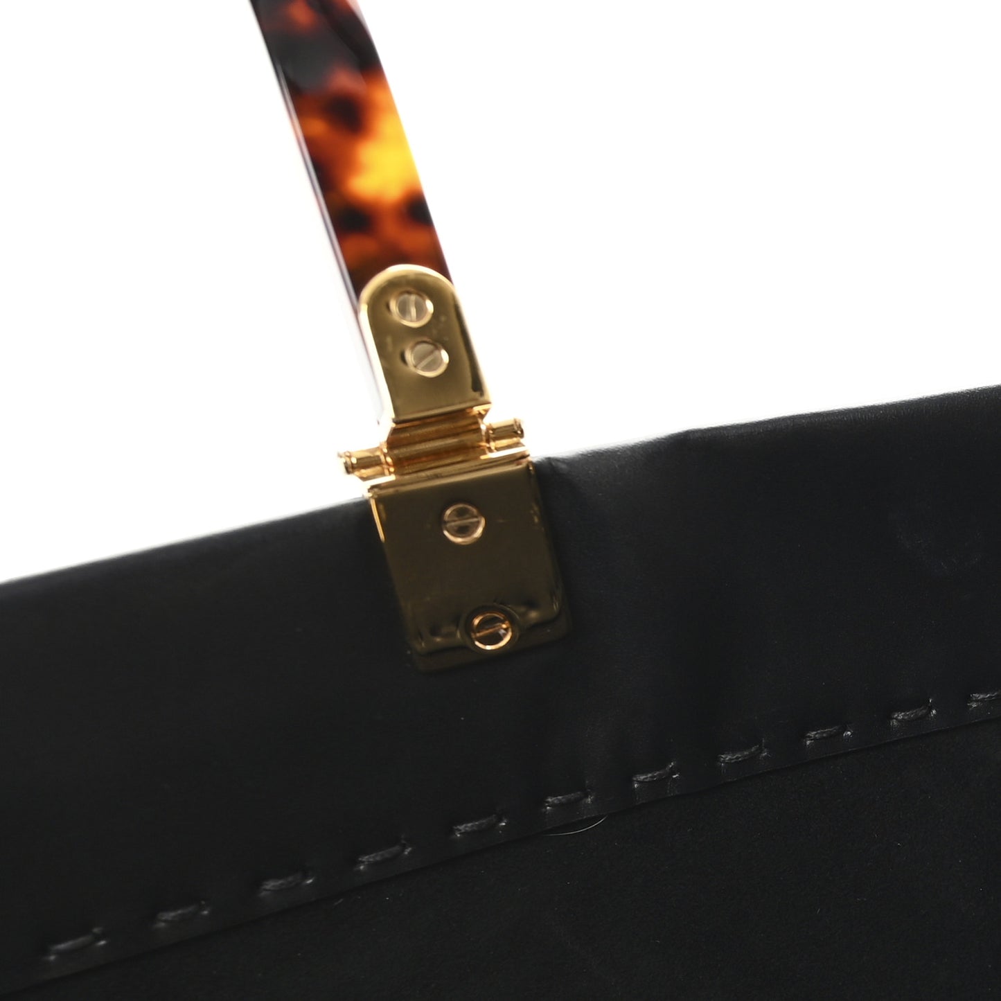 Vitello King Plexiglass Medium Fendi Sunshine Shopper Tote Black