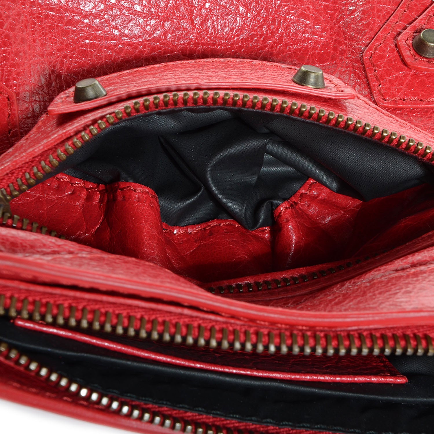 Balenciaga Agneau Porte Toilette Makeup Clutch Rouge Cardinal 9 of 10