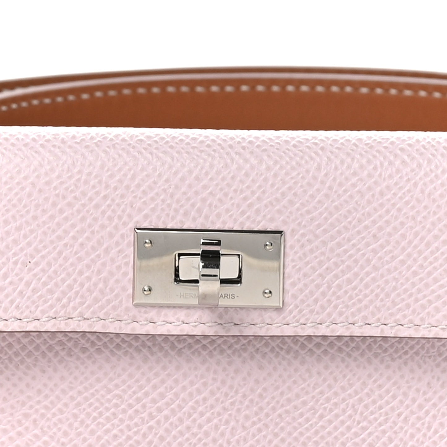 Swift Epsom Pocket Kelly Shoulder Strap Gold Mauve Pale