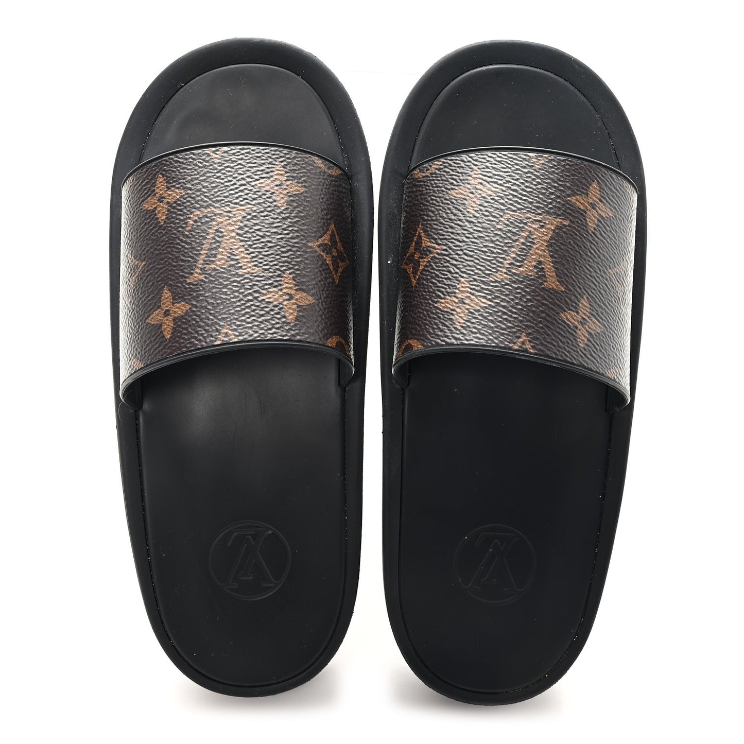 Monogram Sunbath Slide Sandals 36