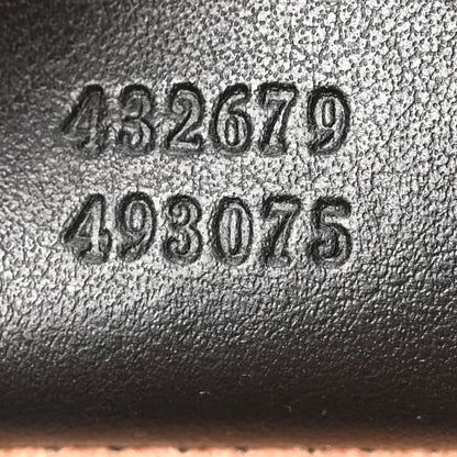 Gucci Calfskin GG Supreme Monogram Medium Padlock Shoulder Bag Black Gold 7 of 10