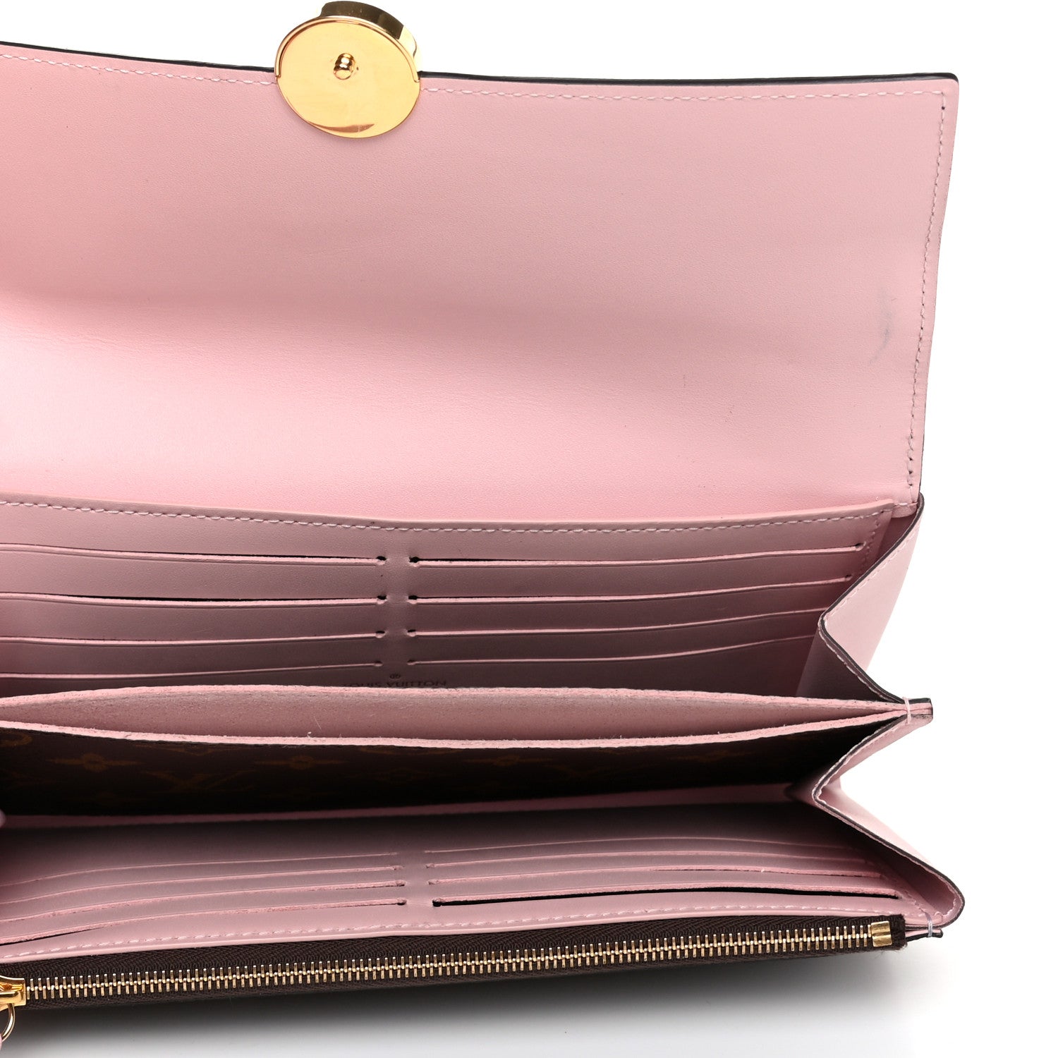 Louis Vuitton Monogram Flore Wallet Rose Ballerine 5 of 10