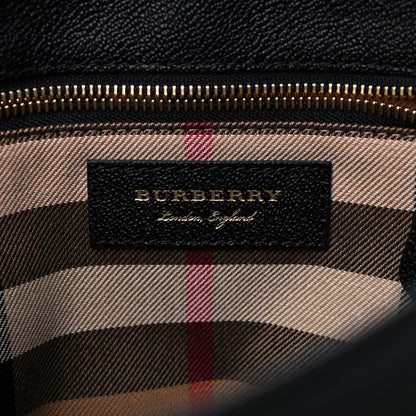 Burberry Soft Grain Calfskin Medium Buckle Tote Black 6 of 10