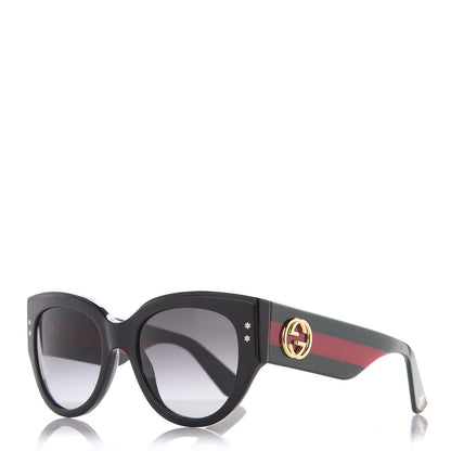 Gucci Acetate Oversized Rectangle Frame Web Sunglasses GG GG3864/S Black 1 of 7