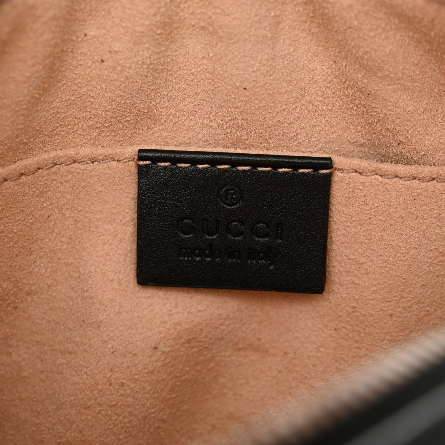 Gucci Calfskin Matelasse GG Marmont Belt Bag 85 34 Black 6 of 14