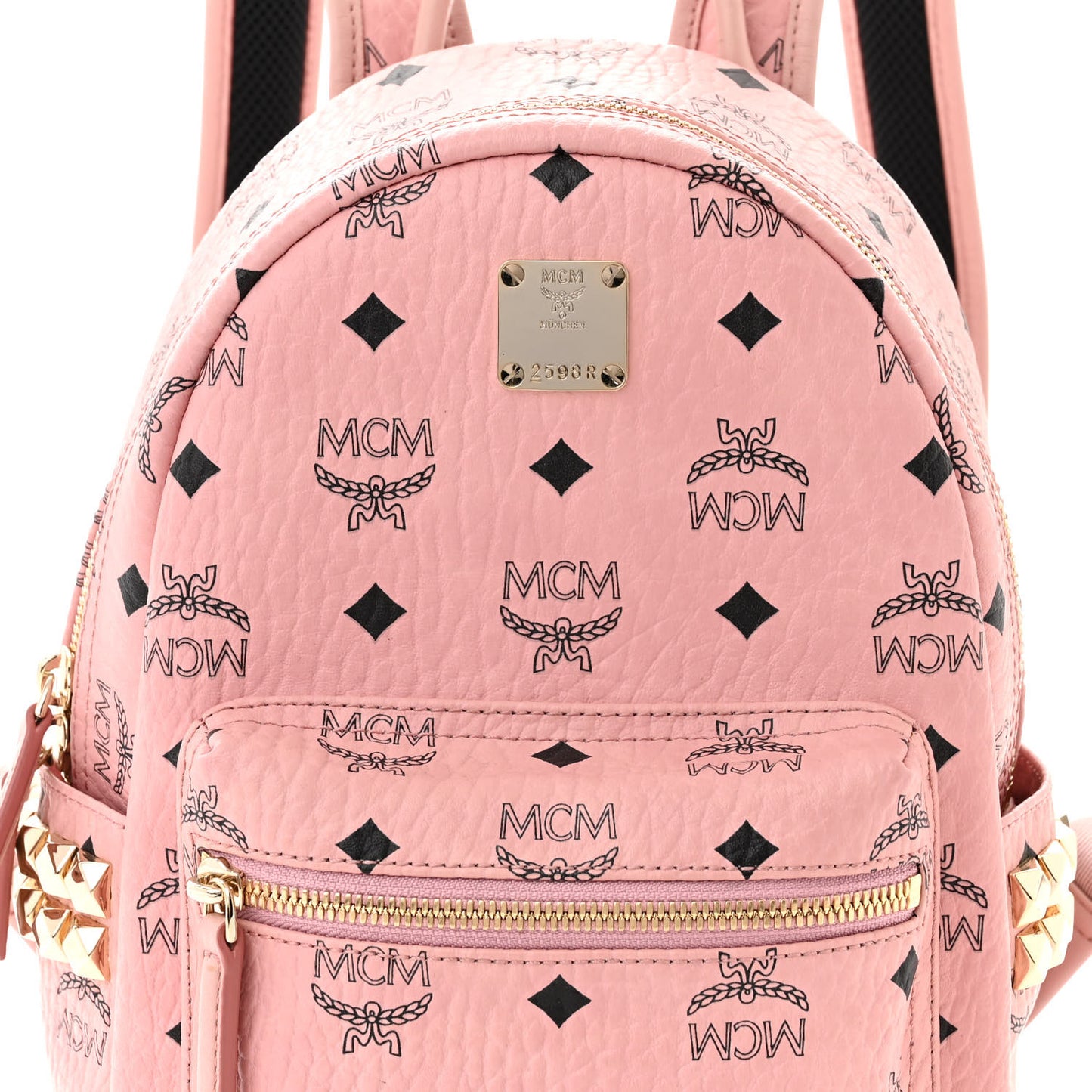 Visetos Small Side Stud Stark Backpack Soft Pink