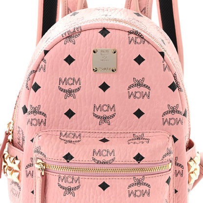 MCM Visetos Small Side Stud Stark Backpack Soft Pink 7 of 9