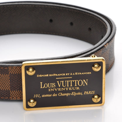 Louis Vuitton Damier Ebene 35mm Inventeur Reversible Belt 95 38 5 of 8