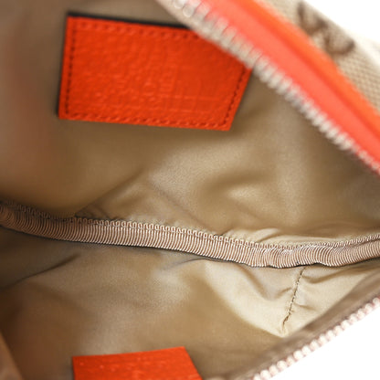 Gucci X THE NORTH FACE Monogram Textured Dollar Calfskin Embroidered Belt Bag Beige Ebony Mystic White Deep Orange 5 of 10