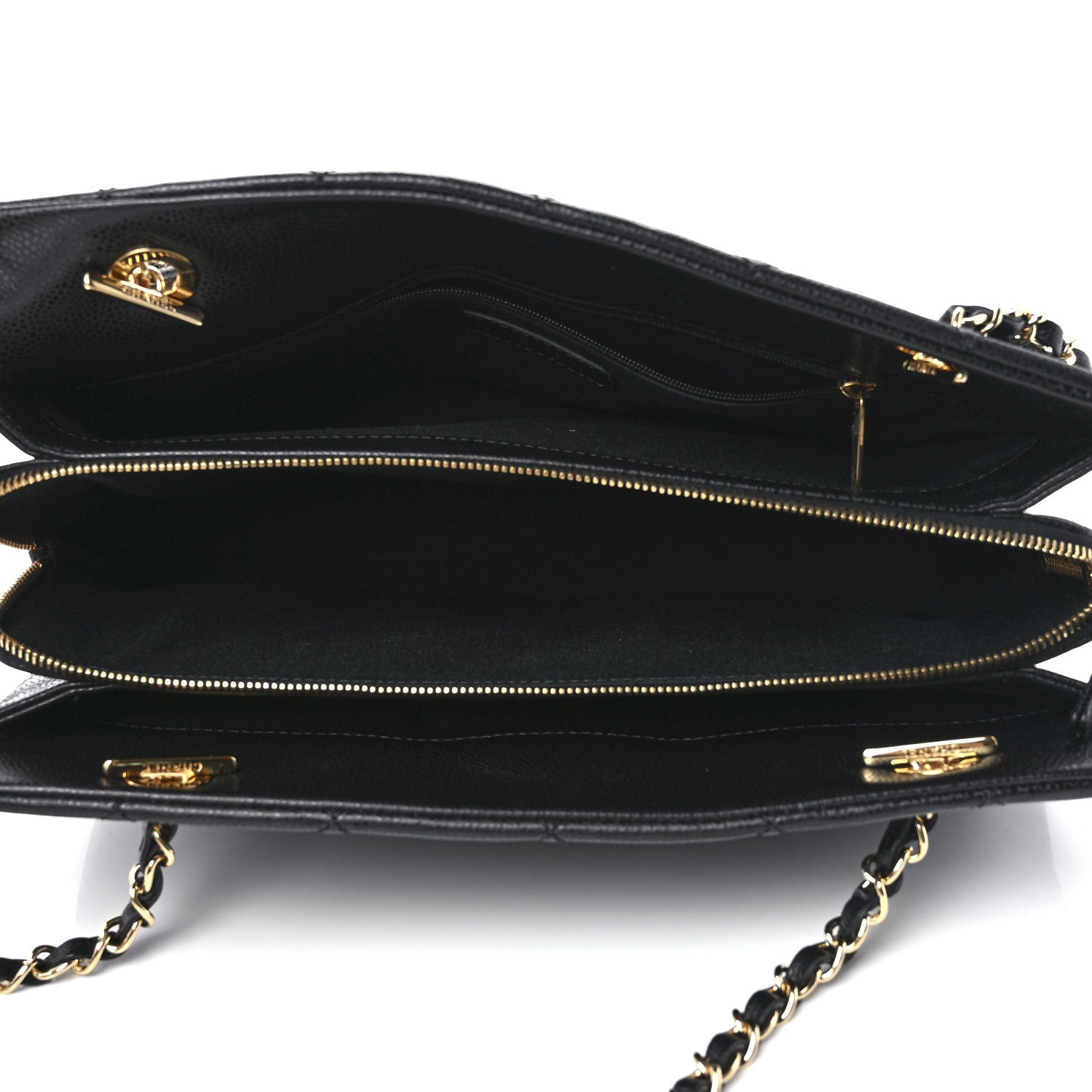 Chanel Caviar Quilted Timeless CC Soft Tote Black 5 of 11