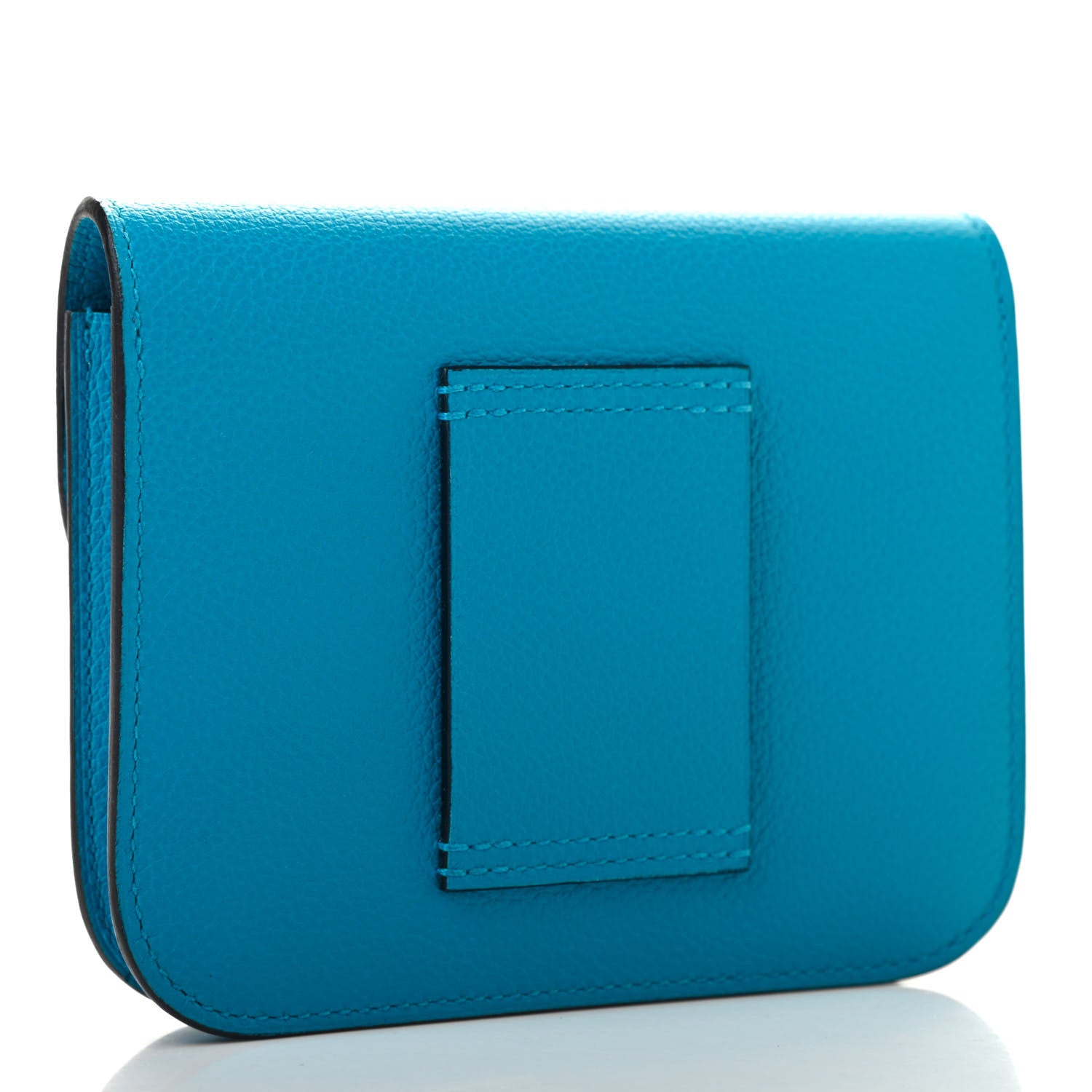 Hermes Evercolor Bi-Color Constance Slim Wallet Bleu Frida Rose Mexico 4 of 12