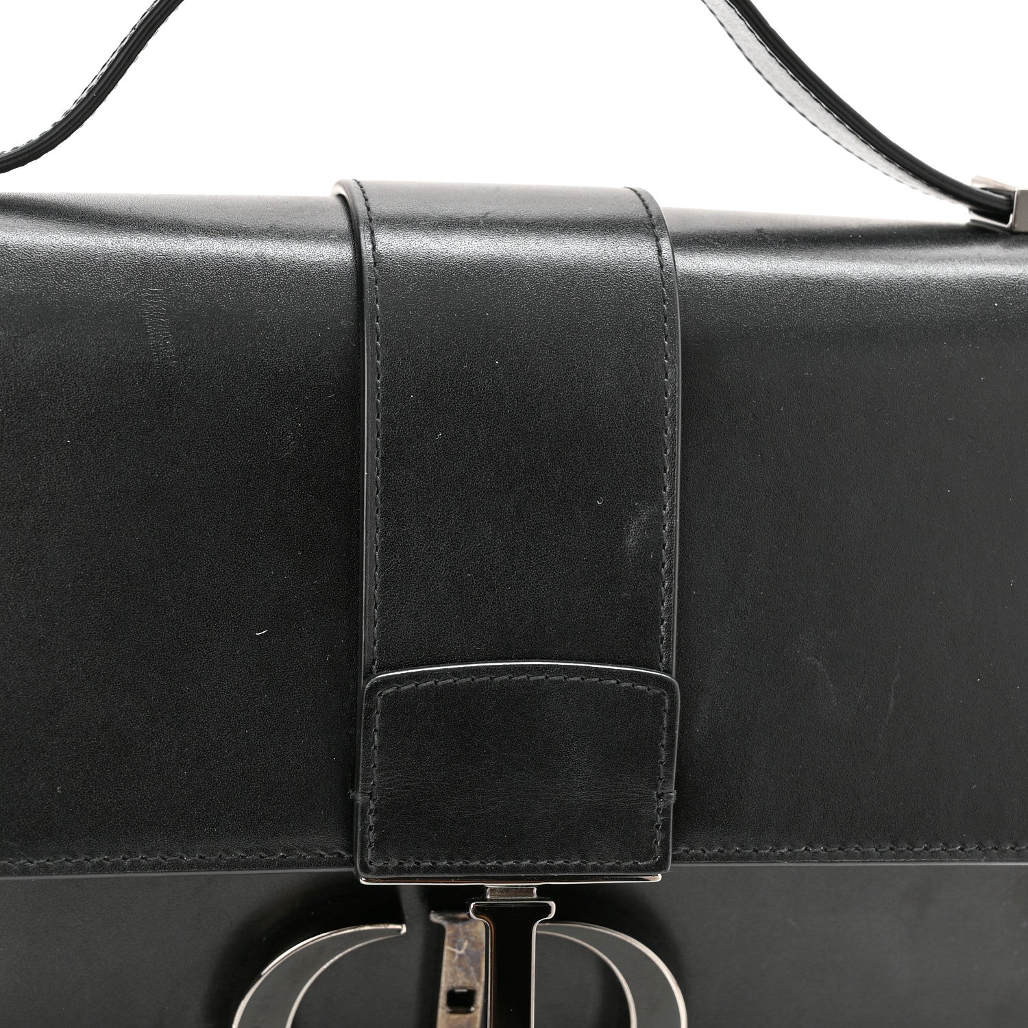 Christian Dior 30 Montaigne Flap Bag Black 10 of 12