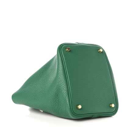 Hermes Taurillon Clemence Picotin Lock 18 PM Vert Vertigo 4 of 10
