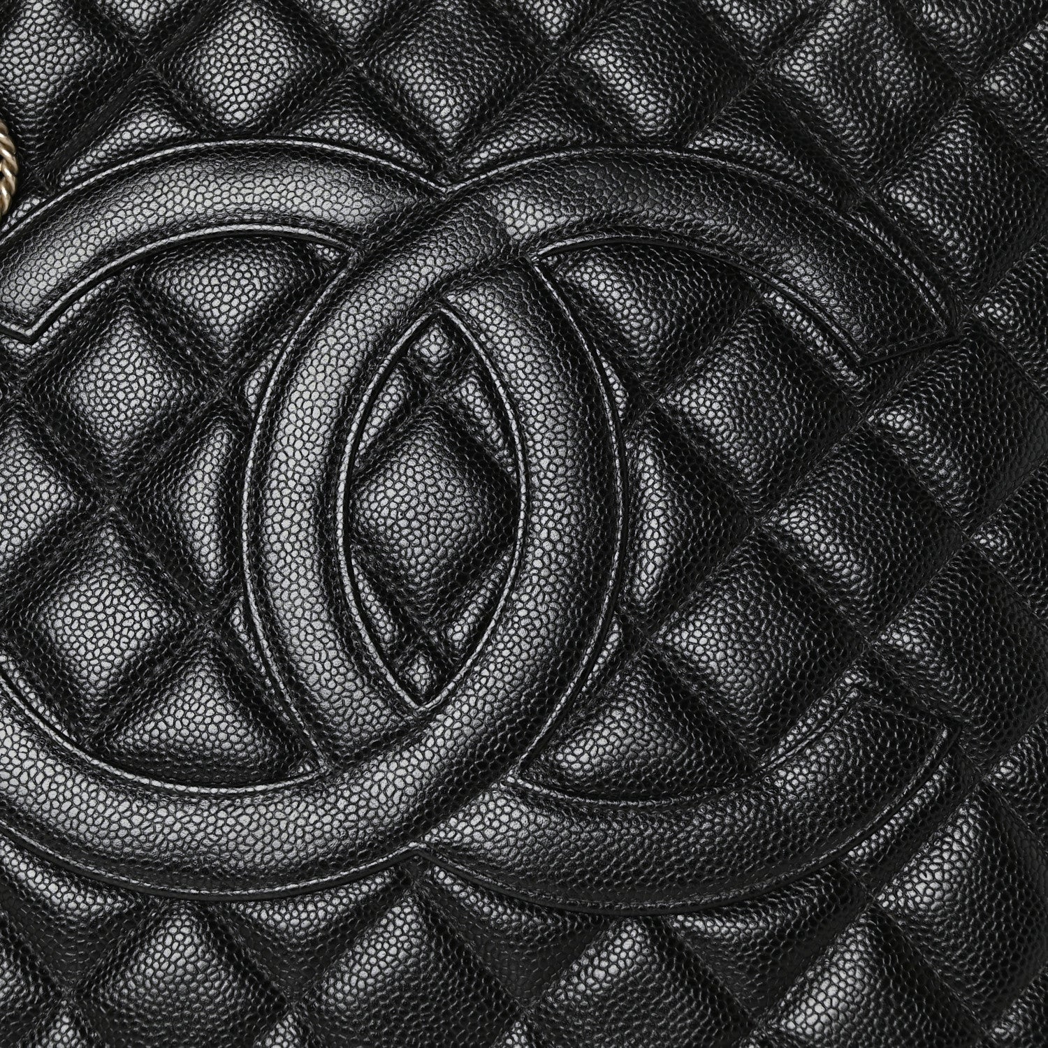 Chanel Caviar Quilted Medallion Tote Black 9 of 11
