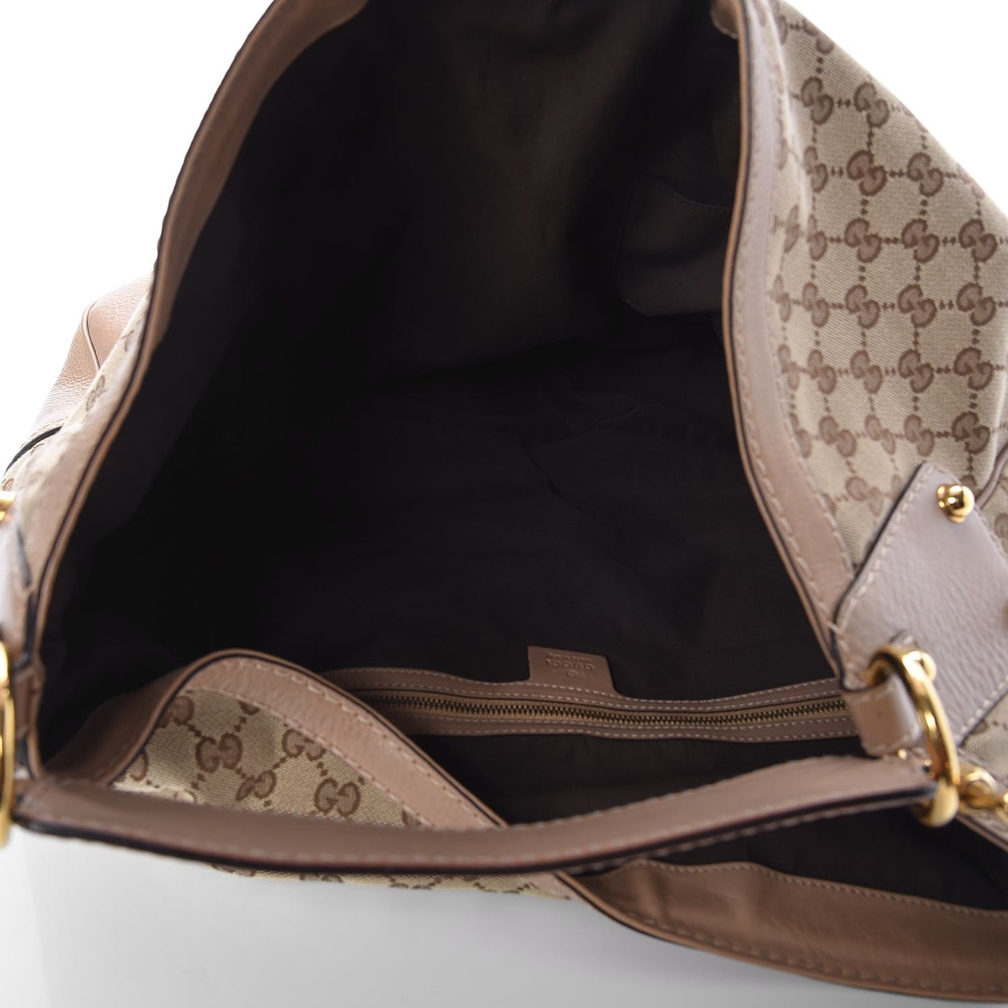 Monogram Large Jockey Hobo Beige