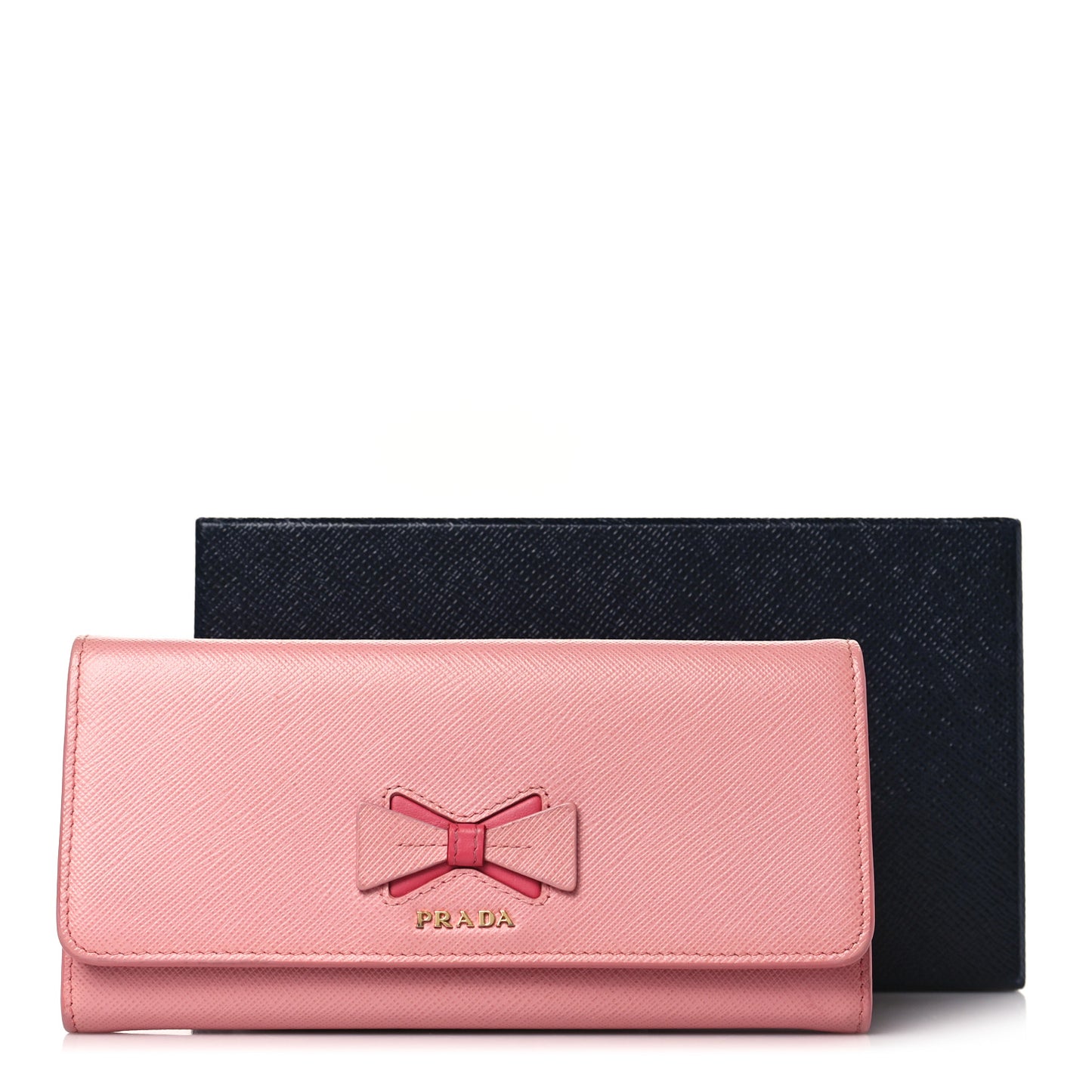 Saffiano Bow Continental Wallet Petalo