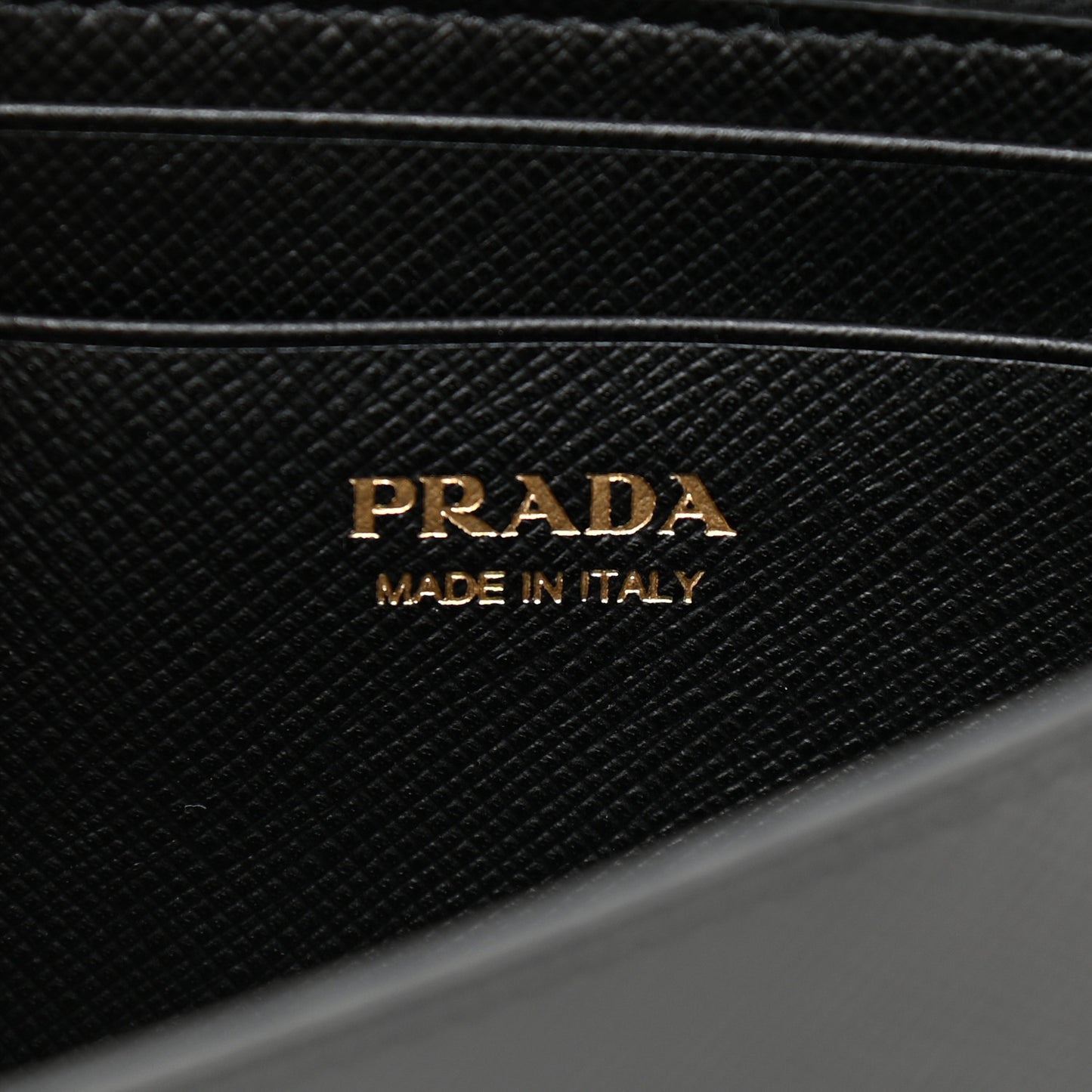Saffiano Metal Oro Mini Bag Black
