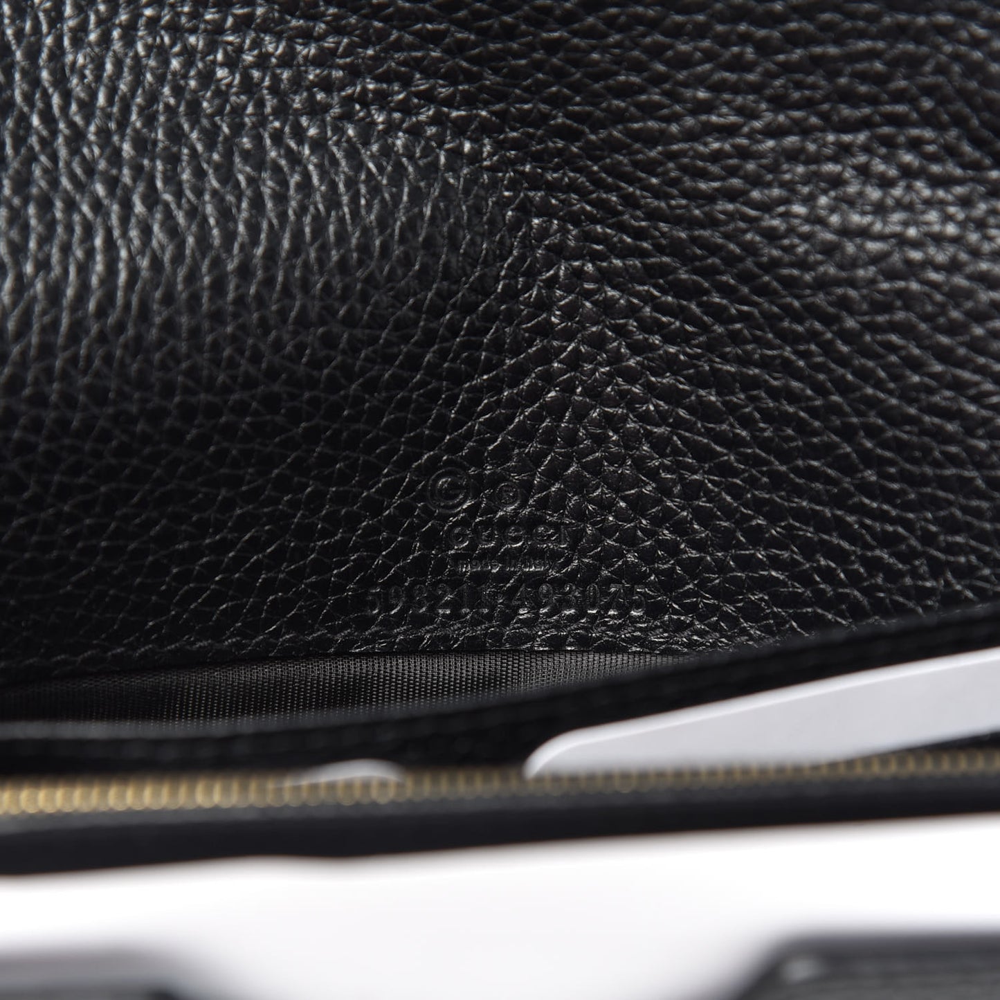 Pebbled Calfskin Soho Wallet on Chain Black