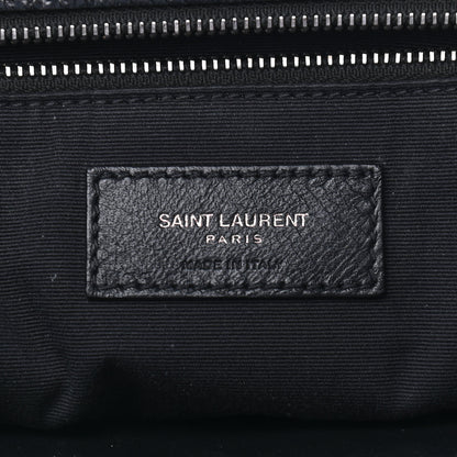Saint Laurent Crinkled Calfskin Matelasse Monogram Large Niki Chain Satchel Black 16 of 24