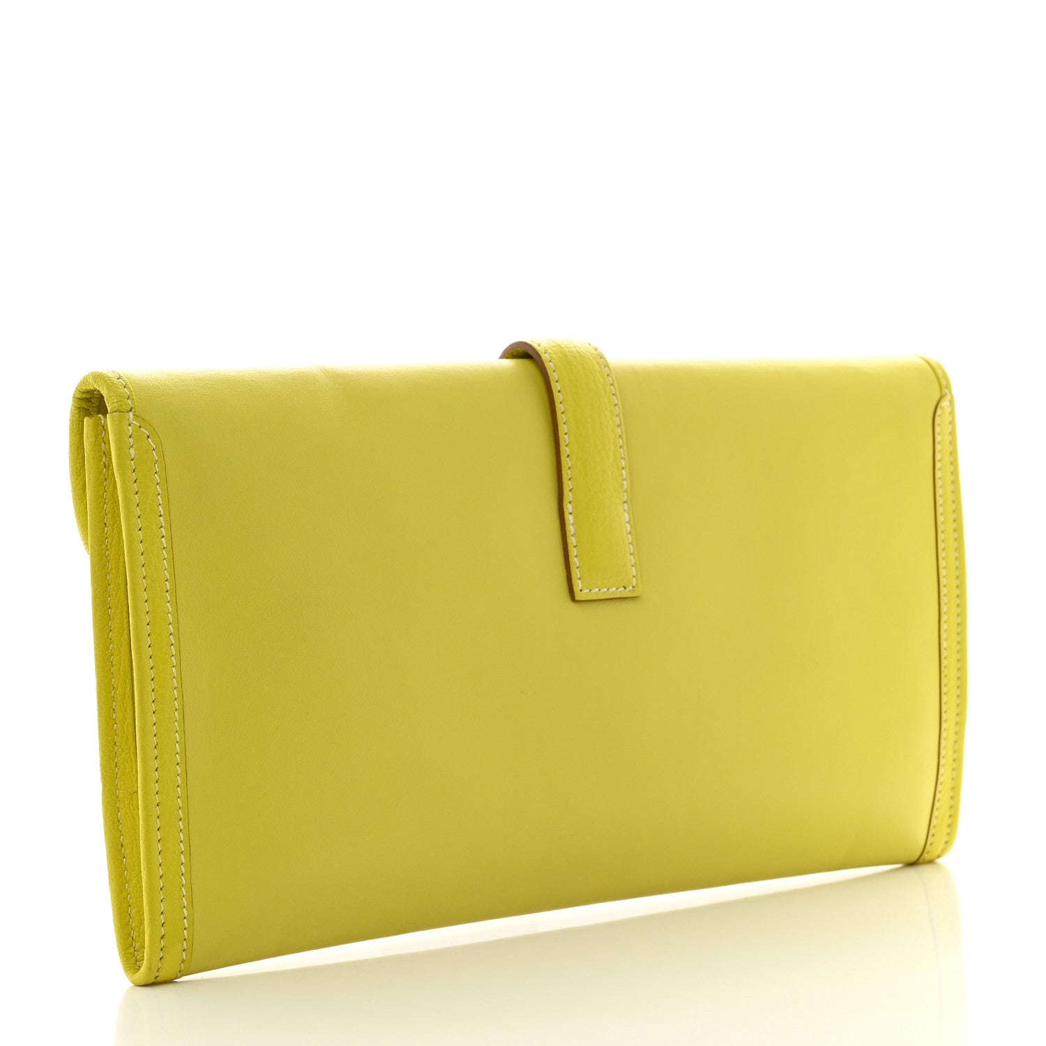 Hermes Swift Jige Elan Clutch Lime 3 of 7