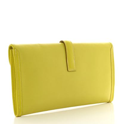 Hermes Swift Jige Elan Clutch Lime 3 of 7