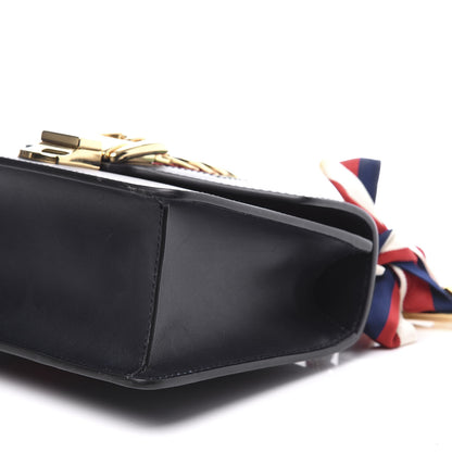 Gucci Calfskin Mini Sylvie Chain Shoulder Bag Navy 6 of 12