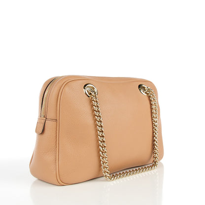 Gucci Pebbled Calfskin Small Soho Bowler Camelia 3 of 7