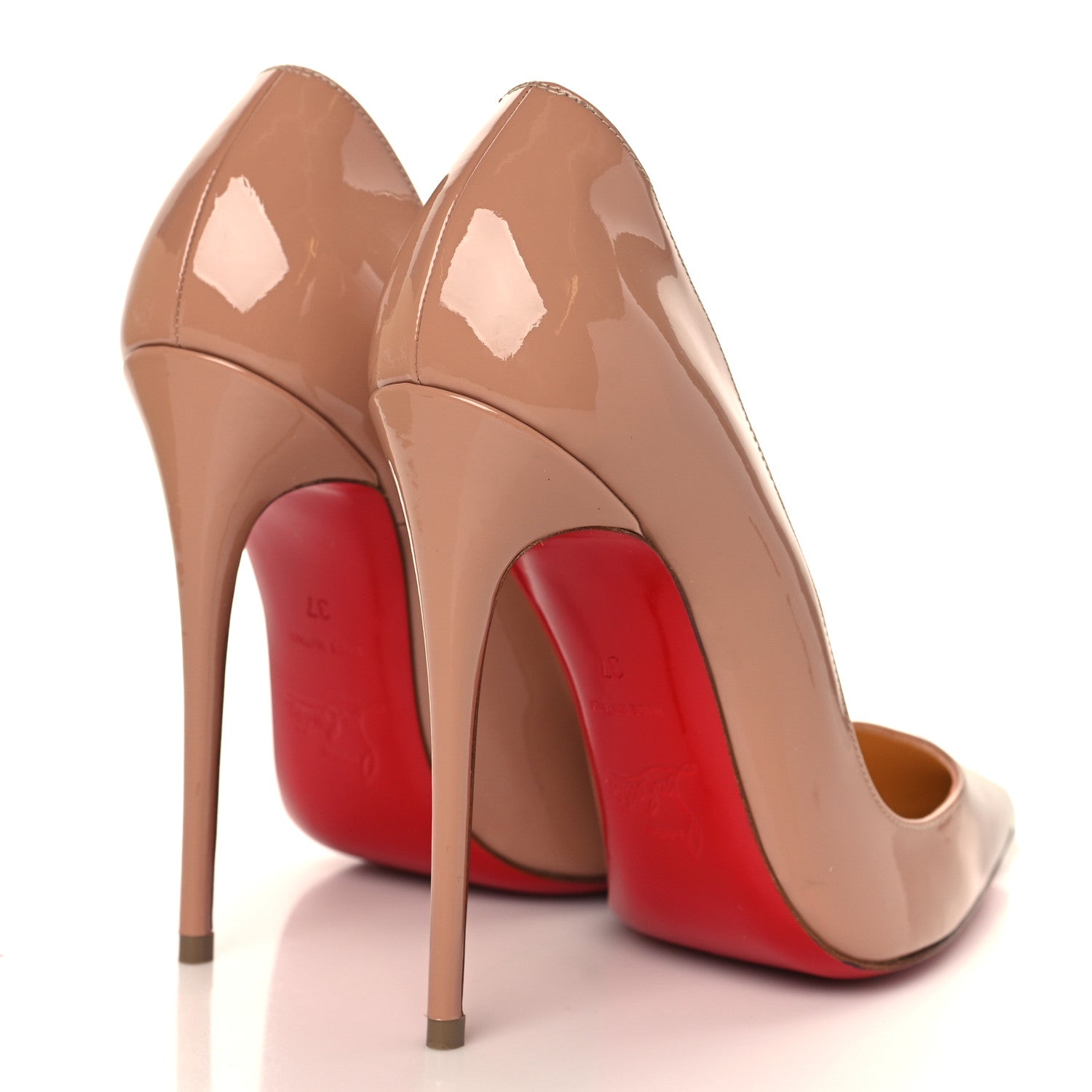 Christian Louboutin Patent So Kate 120 Pumps 37 Nude 4 of 10