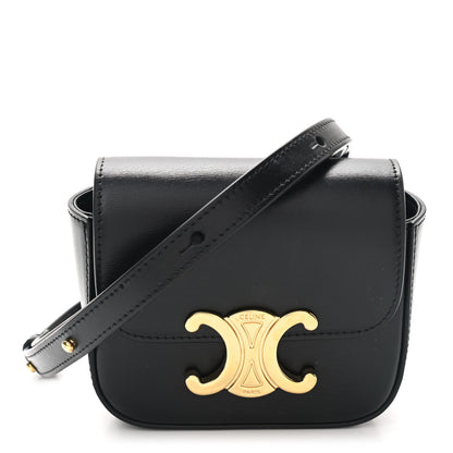 Celine Shiny Calfskin Mini Triomphe Black 1 of 11