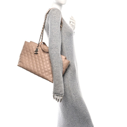 Chanel Calfskin Quilted Large Shopping Tote Light Pink 2 of 10