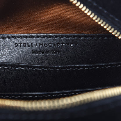 Stella McCartney Velvet Crystal Monogram Mini Round Crossbody Bag Black 7 of 8