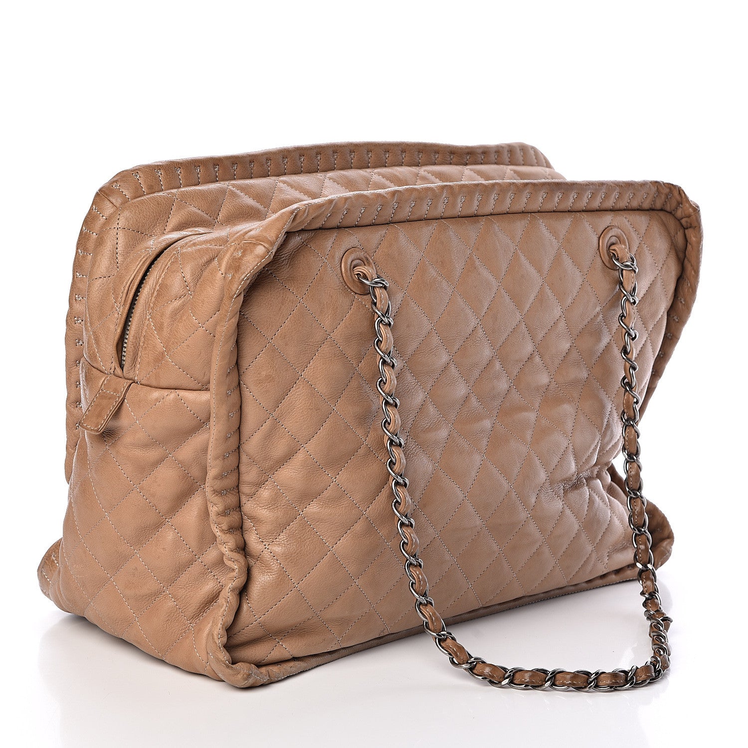 Chanel Calfskin Quilted Istanbul Shoulder Bag Beige 3 of 10