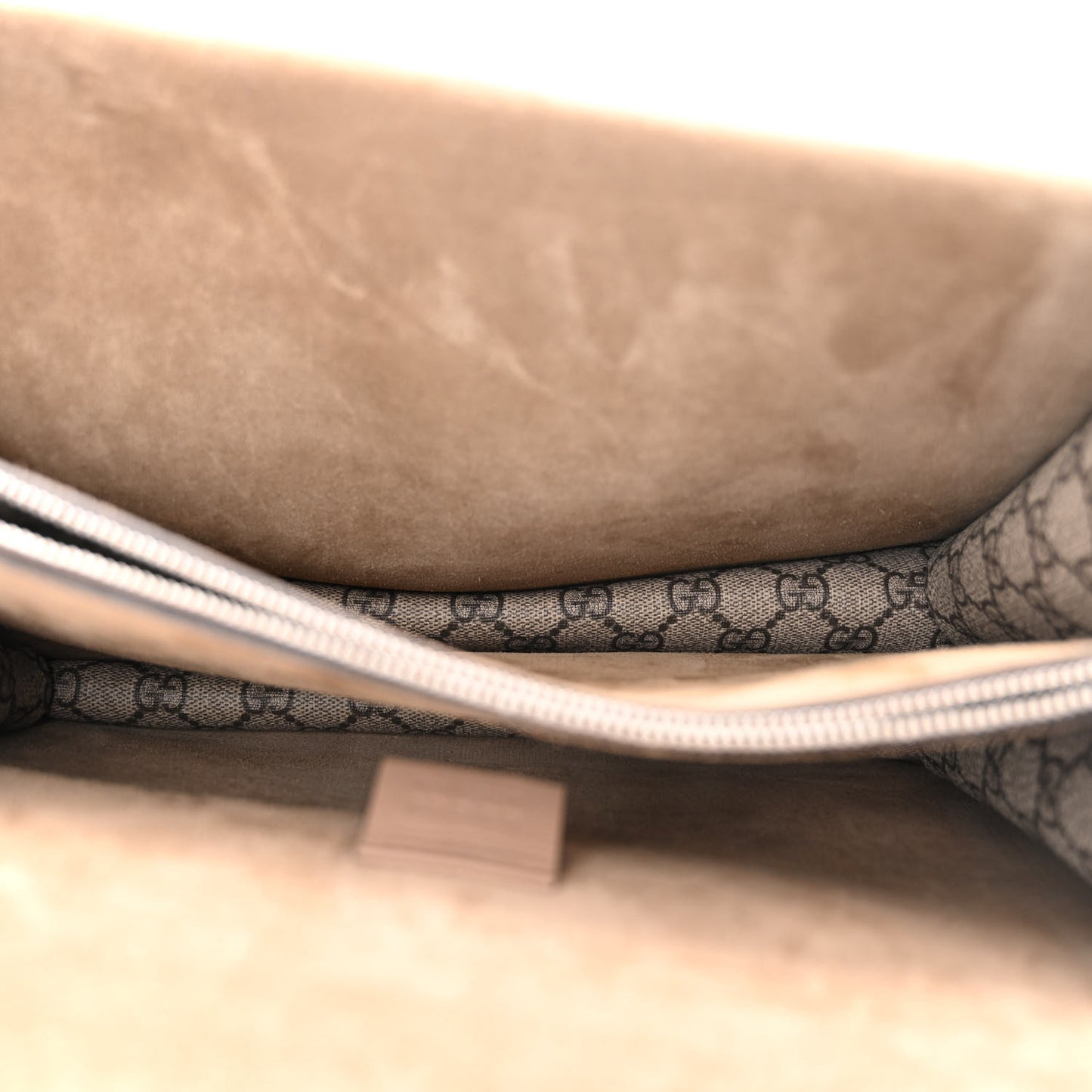 GG Supreme Monogram Medium Dionysus Shoulder Bag Taupe
