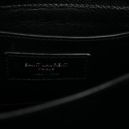 Saint Laurent Grain de Poudre Mini Classic Monogram Cassandra Top Handle Black 5 of 12