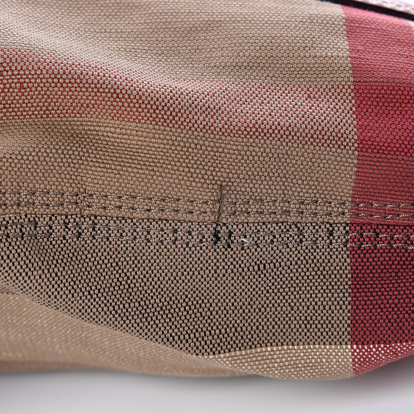 Canvas Mega Check Medium Ashby Hobo Saddle Brown