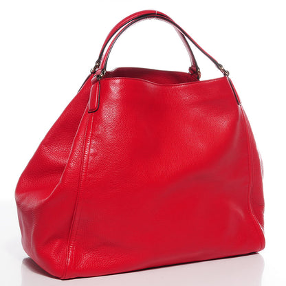 Gucci Pebbled Calfskin Large Soho Shoulder Bag Red 3 of 9