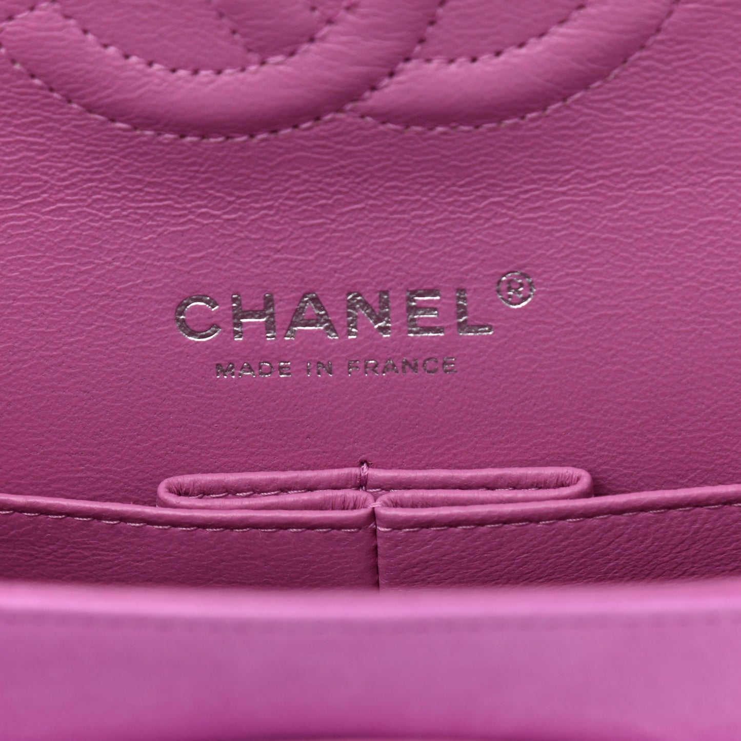 Lambskin Quilted Medium Double Flap Pink