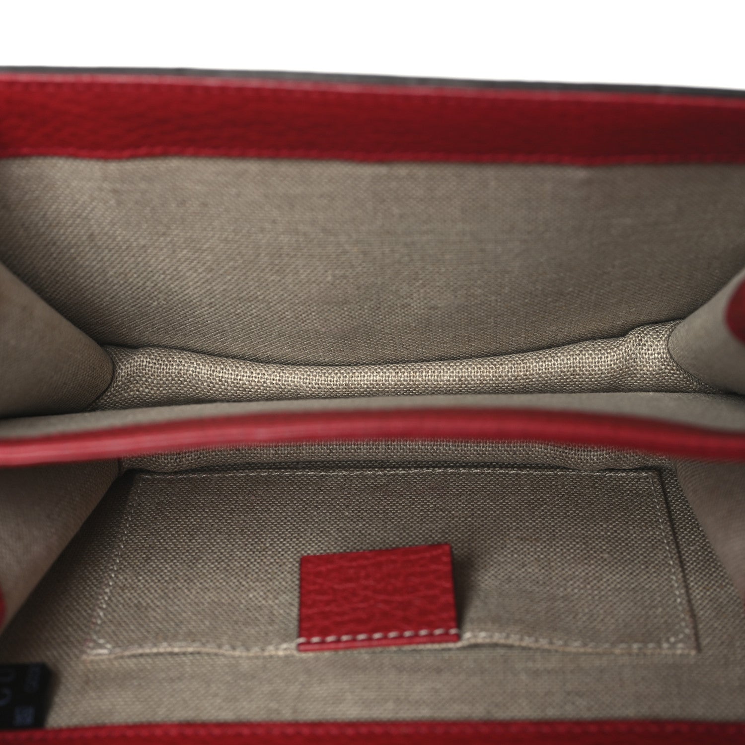 Gucci Dollar Calfskin Small Interlocking G Shoulder Bag Red 5 of 12