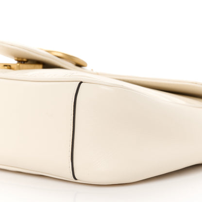 Gucci Calfskin Matelasse Small GG Marmont Shoulder Bag White 11 of 11