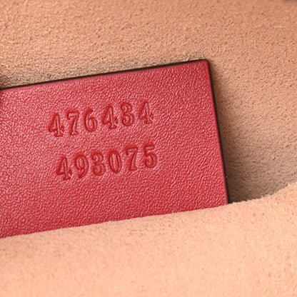 Gucci Calfskin Matelasse GG Marmont Belt Bag 85 34 Hibiscus Red 7 of 12