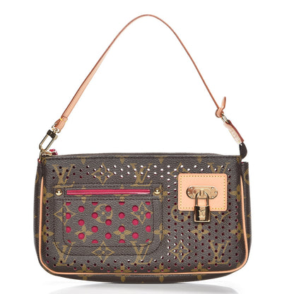 Louis Vuitton Monogram Perforated Pochette Accessories Bag Fuchsia 1 of 7